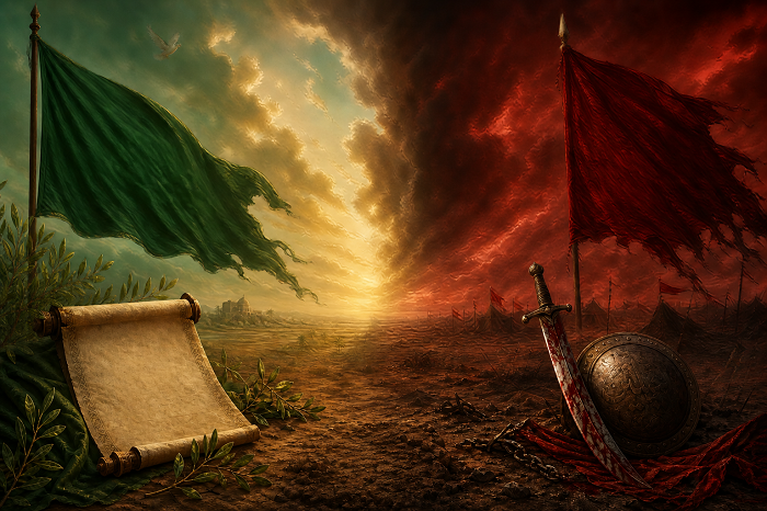 تقابل صلح امام حسن و جنگ امام حسین